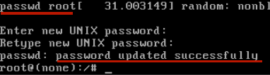После успешной установки нового пароля, сервер снова перезагружаем и входим в консоль уже с новым паролем 